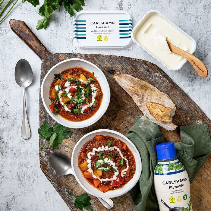 Mustig gulaschsoppa på köttfärs